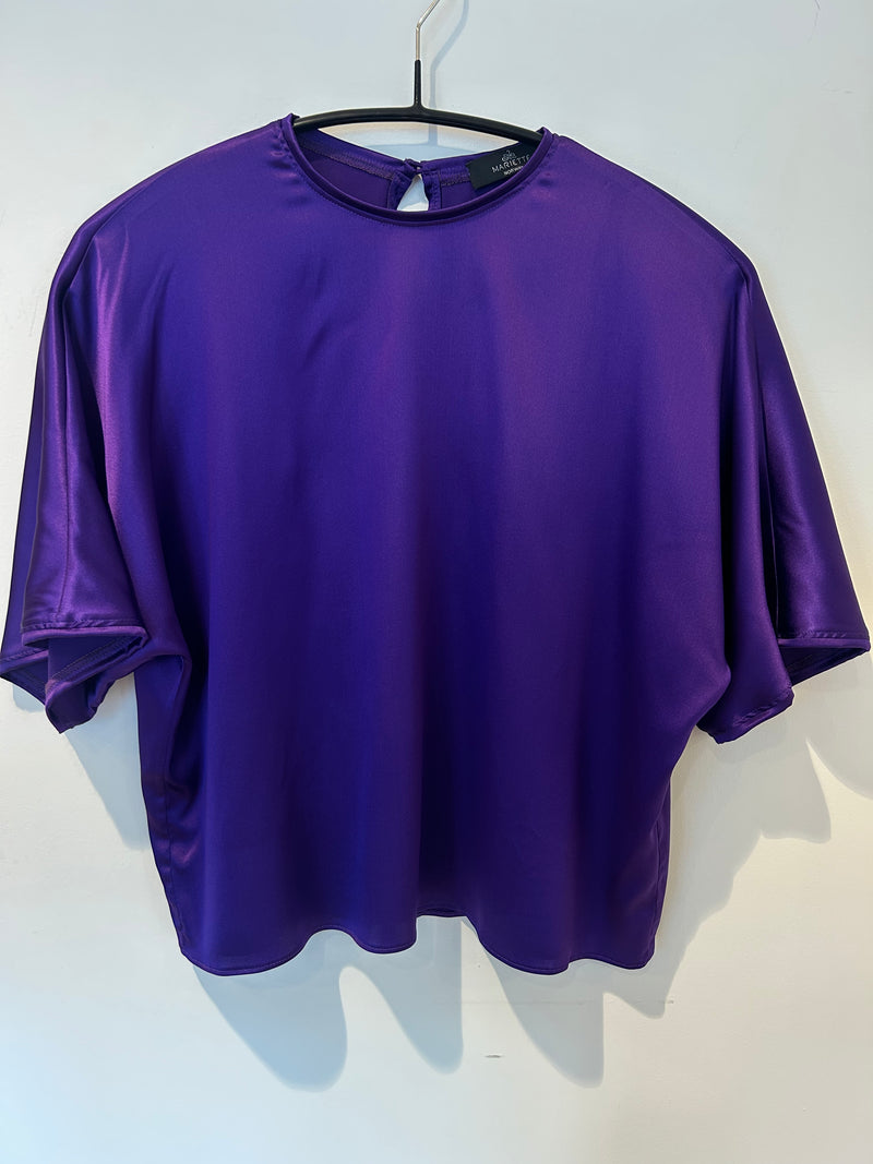 AW25 Lilla Silkesateng t-skjorte bluse