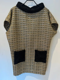 AW25 Gull og sølv kimono kjole