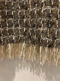 AW25 Beige Miniskjørt med frynser