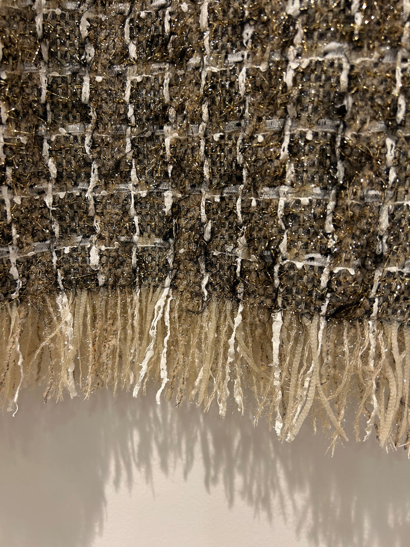 AW25 Beige Miniskjørt med frynser