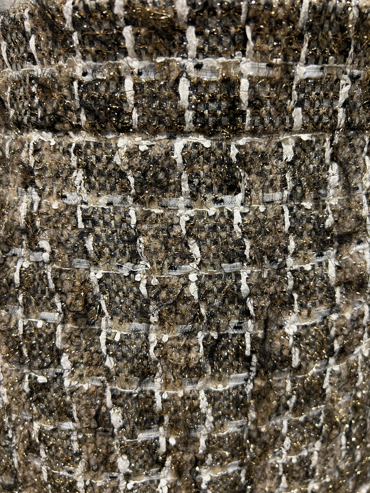 AW25 Beige Miniskjørt med frynser