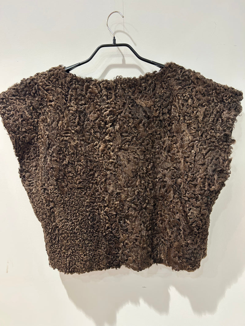 AW25 Brun Pels vest
