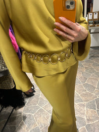 AW25 Oker gul bluse med lang arm