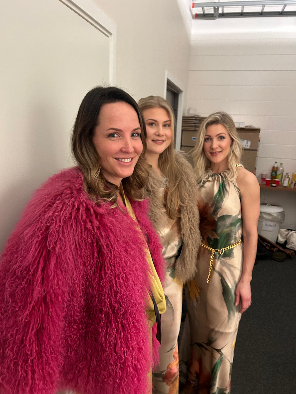 SS26 Mønstret Halterneck silke kjole