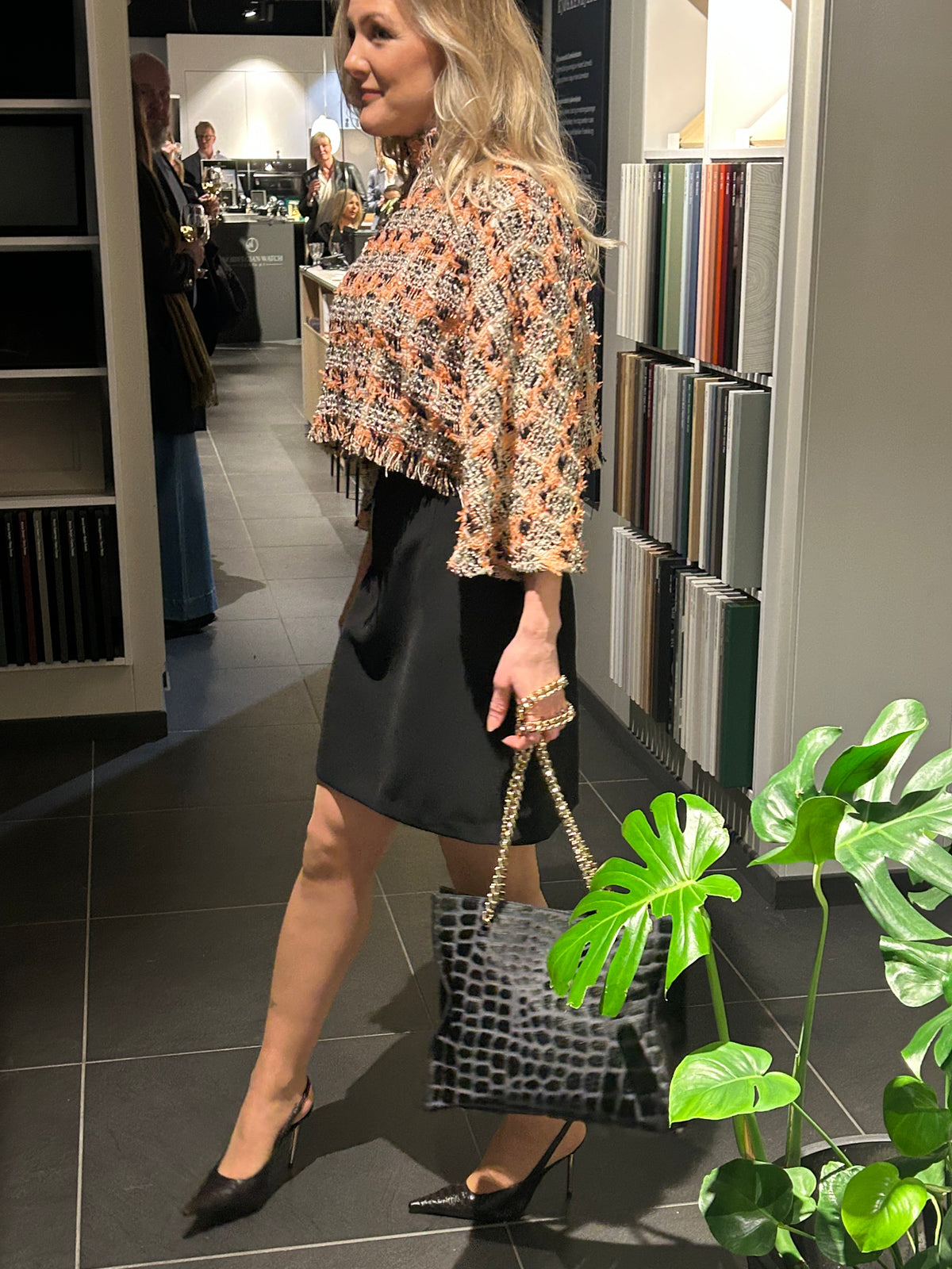 SS26 Fersken farget Tweed overdel