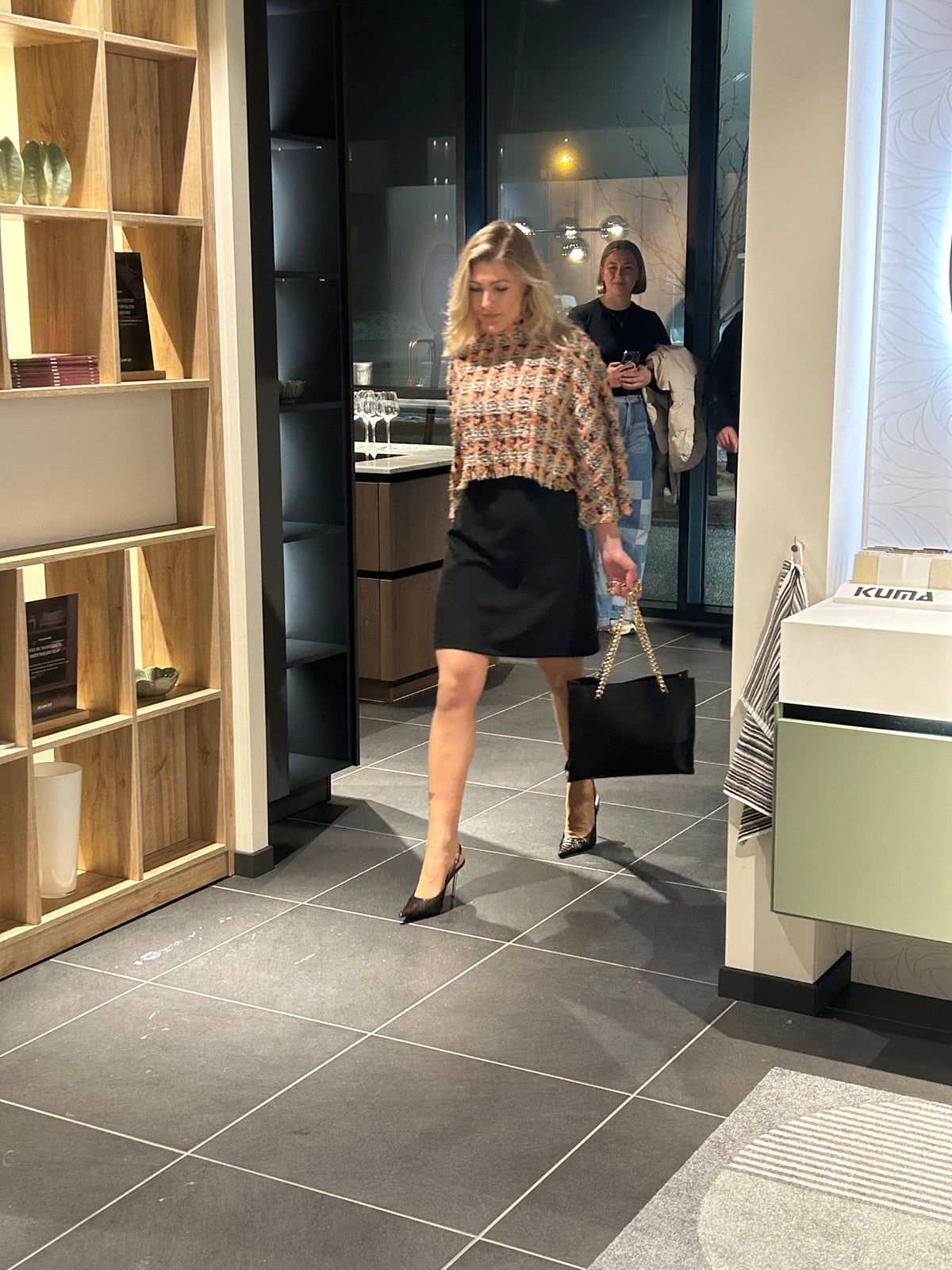 AW26 Sort Miniskjørt