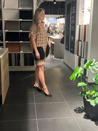 SS26 Fersken farget Tweed kimono kjole