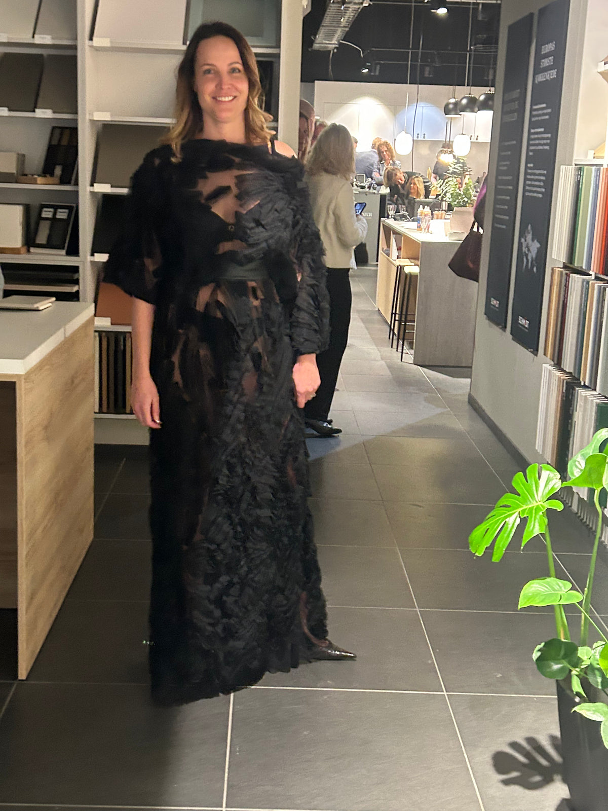 SS26 Todelt sort kjole i tyll