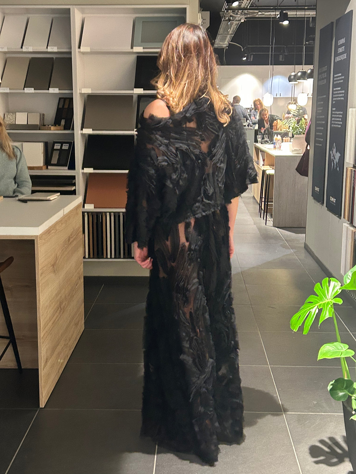 SS26 Todelt sort kjole i tyll