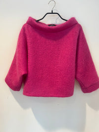 Mohair genser i rosa