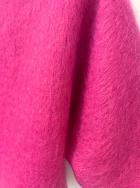 Mohair jakke i rosa