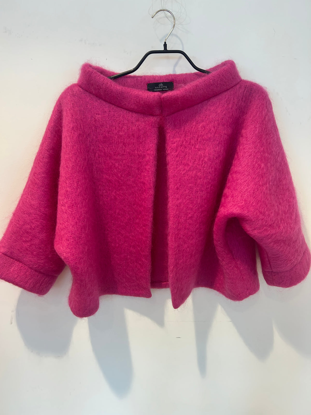 Mohair jakke i rosa