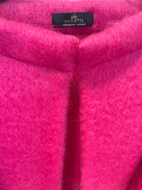 Mohair jakke i rosa