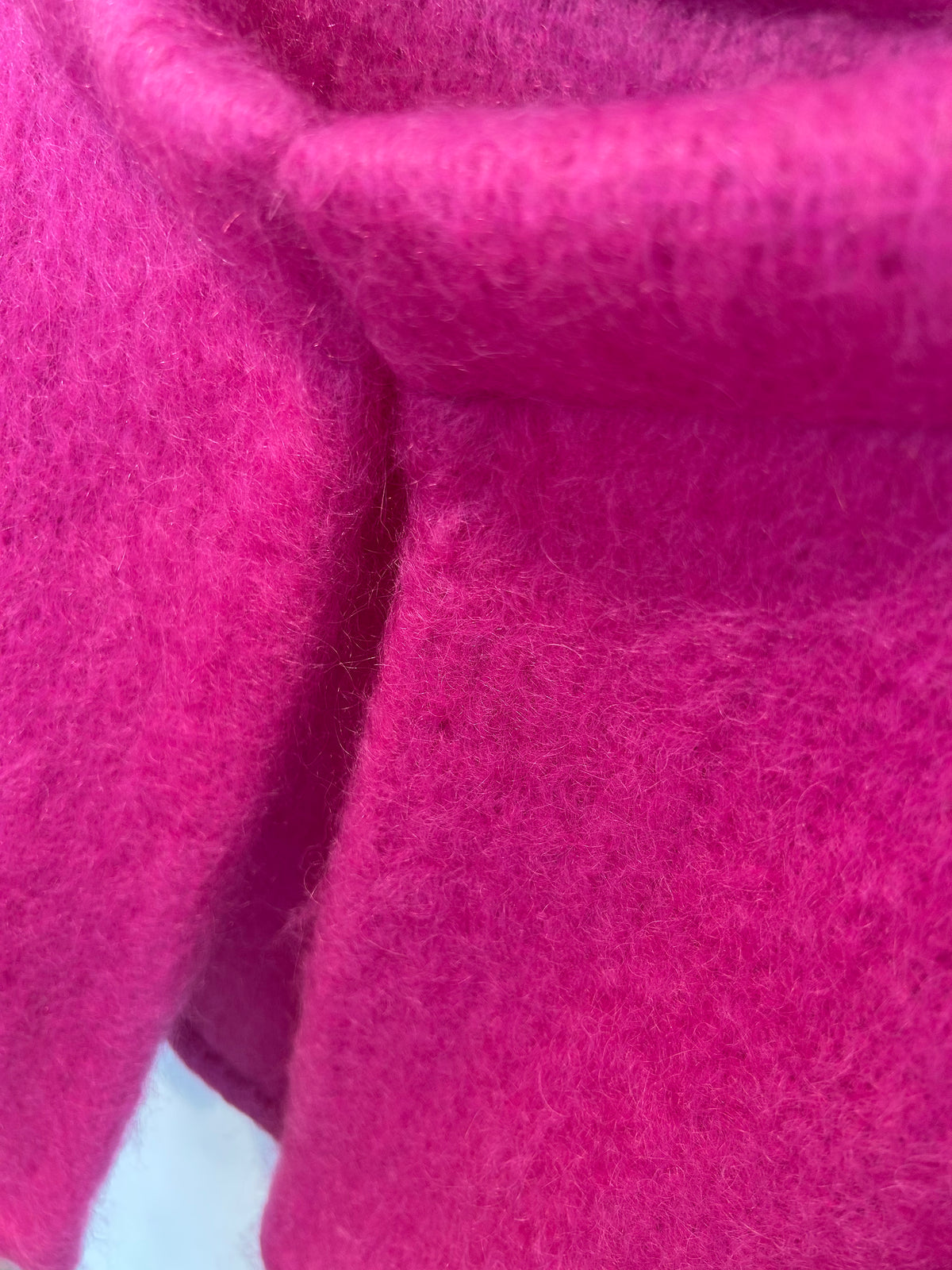 Mohair jakke i rosa