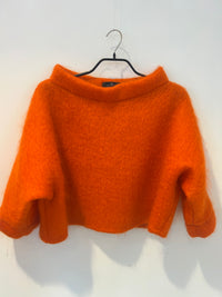Mohair genser i oransje