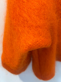 Mohair genser i oransje