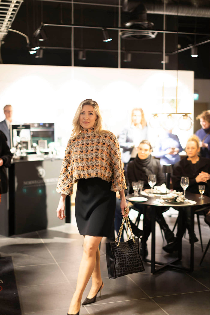 SS26 Fersken farget Tweed overdel