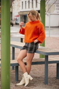 Shorts i rutete stoff
